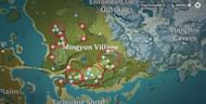 Genshin Impact map: Mingyun Village